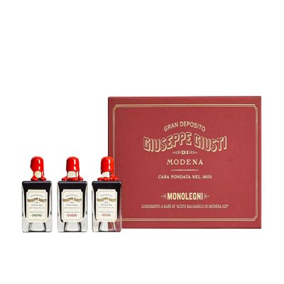 Giusti - Trio set - Single woods Condiments with Balsamic Vinegar of Modena - 3x50ml