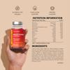 Adult Multivitamin Gummies | 60 Count | 14 Essential Nutrients with Vitamins A, B12, C, D, & Zinc | Natural Strawberry Flavour | Vegan Supplement for Men & Women | by Horbaach view 3