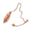 Myhealingworld Pointed Cone Bullet Design Openable Copper Metal Pendulum. Healing Reiki Pendulum for Dowsing, Divination & Spiritual Meditation. view 1