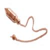 Myhealingworld Pointed Cone Bullet Design Openable Copper Metal Pendulum. Healing Reiki Pendulum for Dowsing, Divination & Spiritual Meditation. view 2