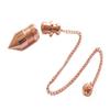 Myhealingworld Pointed Cone Bullet Design Openable Copper Metal Pendulum. Healing Reiki Pendulum for Dowsing, Divination & Spiritual Meditation. view 3