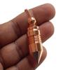 Myhealingworld Pointed Cone Bullet Design Openable Copper Metal Pendulum. Healing Reiki Pendulum for Dowsing, Divination & Spiritual Meditation. view 4