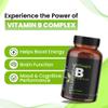 Feel Supreme - Vitamin B Complex - Supplement High Strength 8 in 1 - Vitamin B1, B2, B3, B5, B6, B12, Biotin and Folic Acid - 2 Months Supply - Brain Supplement, Health and Vitamins - 60 Tablets view 2