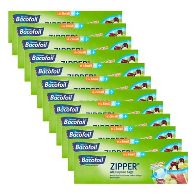 12 x 15 All Purpose Zipper Resealable Bag Small Snadwich Food Freezer Travel