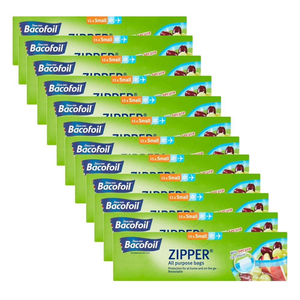 12 x 15 All Purpose Zipper Resealable Bag Small Snadwich Food Freezer Travel