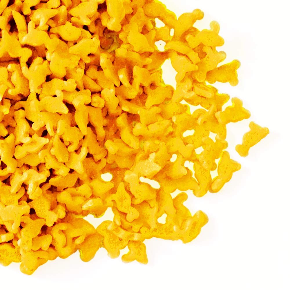 Bakeart Yellow T-Rex Sprinkle Bag Edible Cake Cupcake Fairy Cake Pop Muffin Doughnut Donut Decoration Cake Topper 30g