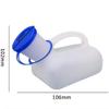 1000Ml Unisex Urinal Bottle Unisex Portable Urinal Bottle for Camping Travel Portable Urine Bottle Made of Pe Material for Urinal for Elderly Man, Child, view 2