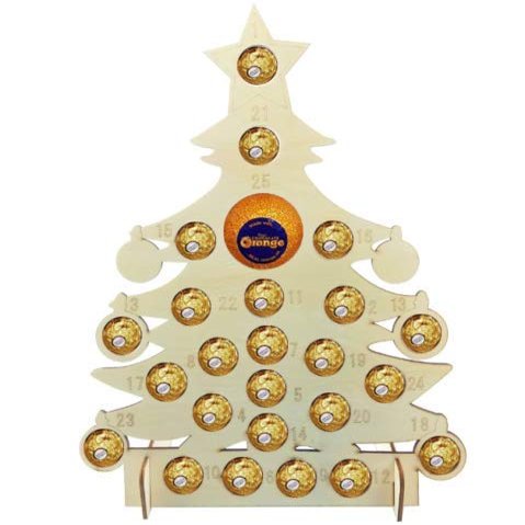 HoitoDeals 1Pcs Advent Calendar Fits Terry Chocolate Orange & Ferrero Rocher For Novelty Gift Decoration