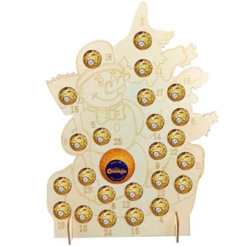 HoitoDeals 1Pcs Advent Calendar Fits Terry Chocolate Orange & Ferrero Rocher For Novelty Gift Decoration
