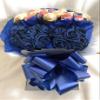 Baskets Hampers and More Dark Blue & chocolate bouquet - Sweet Gift Hamper view 1