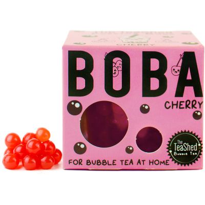 The TeaShed Popping Boba Cherry | 1 x 150 Grams | 3 Servings | Make Bubble Tea at Home