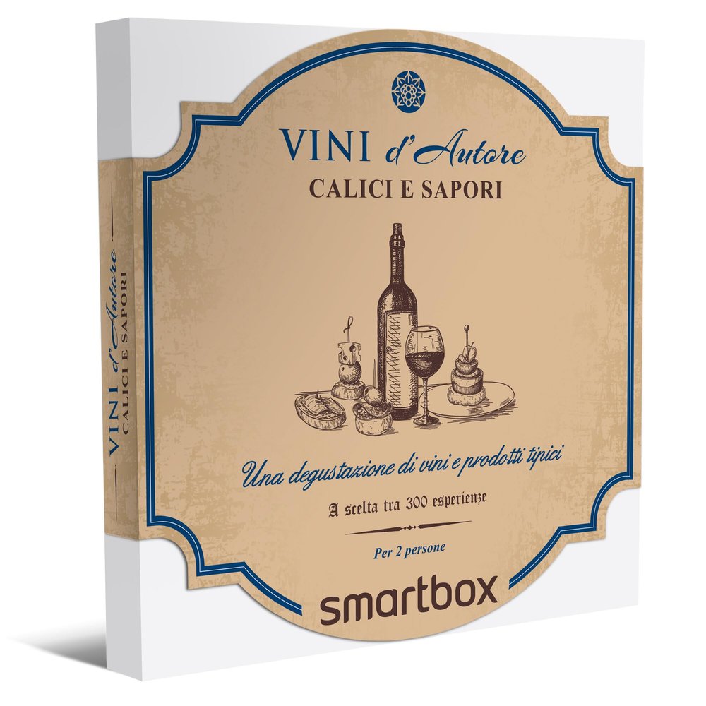 smartbox - Gift Box Glasses and Flavors - Gourmet Gift Idea - 1 Wine and Typical Products Tasting for 2 People