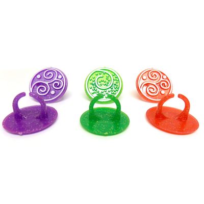 6 Christmas Puff Candy Cake Decorating Reusable Rings