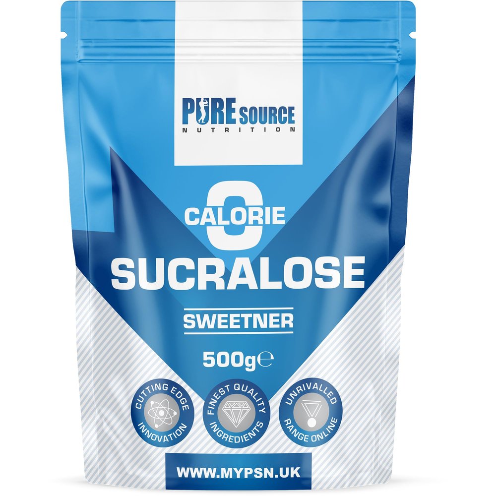 Pure Source Nutrition 100% Pure Sucralose 500g Powder Zero Calorie Sugar Free Sweetener Substitute for Baking Diets