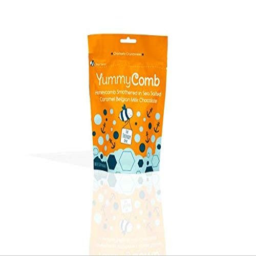 Yummycomb Salted Caramel Belgian Milk Chocolate Honeycomb Pouch, 100g