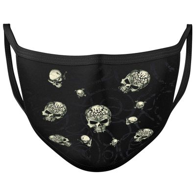 Darkwear Dragon Skull Biker Goth Fashion Mask (Tribal Skulls)