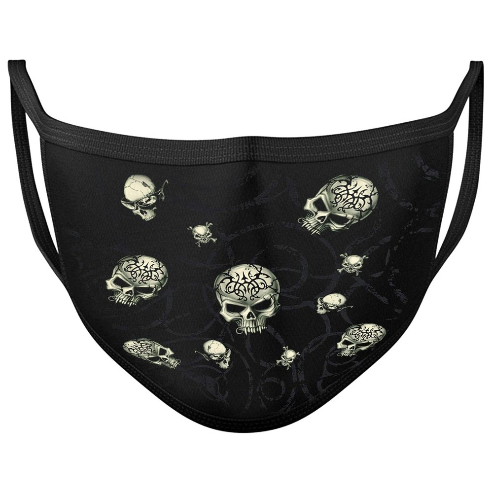 Darkwear Dragon Skull Biker Goth Fashion Mask (Tribal Skulls)