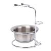 Dioche Shaving Stand and Bowl Set Metal Shaving Brush Holder Stainless Steel Razor Soap Stand Bowl for Men Beard Remover view 1