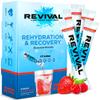 Revival Rapid Rehydration Electrolytes Powder - High Strength Vitamin C, B1, B3, B5, B12 Supplement Sachet Drink, Effervescent Electrolyte Hydration Tablets - 6 Pack Summer Fruits view 1