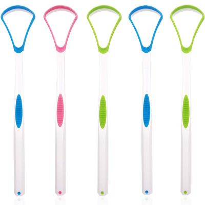 5Pcs Tongue Scraper Cleaner ZSWQ-Tongue Scraper Tongue Brush,Portable Tongue Scraping Brush Scrubber Dental Tools for Healthy Oral Care Mouth Hygiene - Convenient & Safe