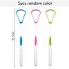 5Pcs Tongue Scraper Cleaner ZSWQ-Tongue Scraper Tongue Brush,Portable Tongue Scraping Brush Scrubber Dental Tools for Healthy Oral Care Mouth Hygiene - Convenient & Safe view 2