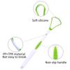 5Pcs Tongue Scraper Cleaner ZSWQ-Tongue Scraper Tongue Brush,Portable Tongue Scraping Brush Scrubber Dental Tools for Healthy Oral Care Mouth Hygiene - Convenient & Safe view 3
