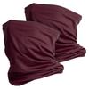 Snood Face Mask UK MADE Snoods for Men, Women - x2 Windproof Scarf Mask Face Covering Polyester Burgundy view 1
