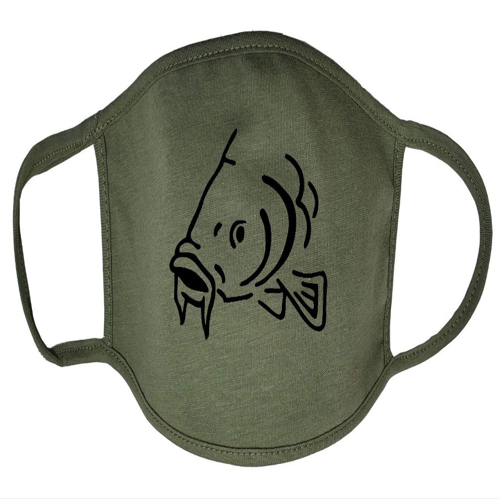 Darkwear Cloth Face Masks - Comfortable Gift - Breathable Soft Reusable and Washable Covering - Carp Fishing, Carp Hunter, Carp Father Fish Sports Fashion Mask