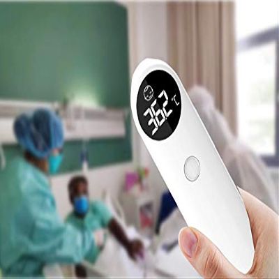 Newly Health Care Medical Infrared Forehead IR Thermometer Ear Temperature Measurement Device Digital Thermometer for Baby (White)