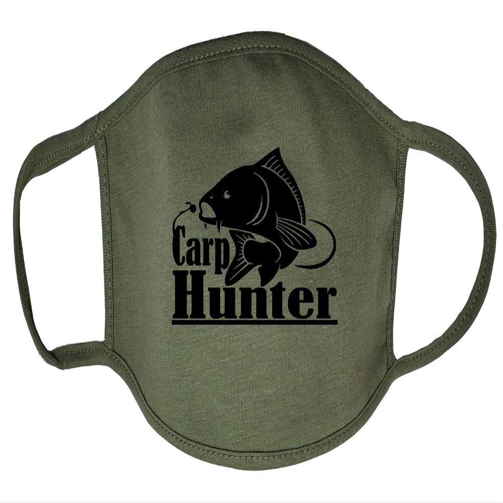 Darkwear Cloth Face Masks - Comfortable Gift - Breathable Soft Reusable and Washable Covering - Carp Fishing, Carp Hunter, Carp Father Fish Sports Fashion Mask