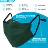 BASE CAMP Reusable Cloth Face Masks 100% Cotton Washable Adjustable Breathable Fabric Mask with Filter Pocket view 2