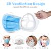 3D Bracket for Comfortable Mask Wearing, Silicone Cool Face Guard Accessories, Inner Support Holder Stand Frame, Protect Lipstick Lip, Nasal Pad Breath Smoothly, Reusable Washable Translucent, 5 Packs view 2