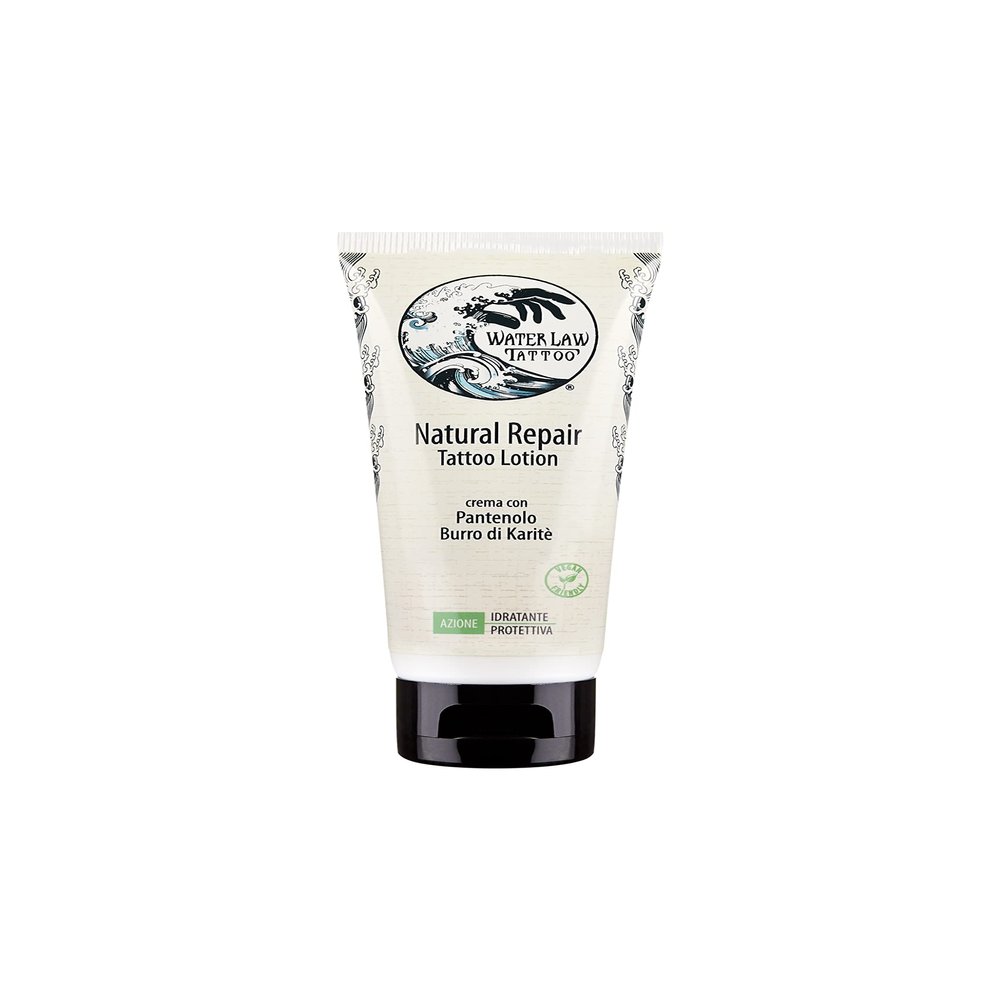 Water Law Tattoo - NATURAL REPAIR TATTOO LOTION Natural Soothing and Moistirizin Aftercare Tattoo Treatment - Plant based and Organic Active Ingredients - 50ml - MADE IN ITALY