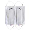 Face Protection Washable Fabric 100% Cotton with Nasal Bar, Made in France, AFNOR Names, Set of 2 Pieces, with Reusable Hygienic Bag, Pop Art Panda (Off-White, Size S Children) view 1