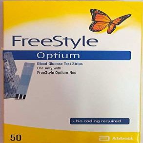 Abbott Freestyle optium 50 Glucometer Strips