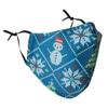 Delfina Stay Safe Reusable Face Mask Protection Washable Mouth & Nose Shield Breathable Anti Smoke Pollution Bike Motorcycle Sport (Snowman) view 1