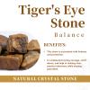 rockcloud Arrow Shape Crystal Stone Pendant Pendulum for Dowsing Divination Chakra Reiki Healing Meditation, Tiger Eye Stone view 2