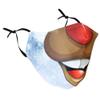 Delfina Stay Safe Reusable Face Mask Protection Washable Mouth & Nose Shield Breathable Anti Smoke Pollution Bike Motorcycle Sport (Stylised Rudolph) view 1
