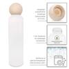ZirbenKugel Water Bottle 1 Litre Glass with Pine Ball and Felt Cover Water Bottle for Travel by ZirbenFamilie - Known from The Specialist Trade and The Hotel Industry view 3