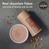 Knoops Hot Chocolate Flakes, 43% Milk Luxury Hot Drinking Chocolate, Delicious Milky Cocoa Drink with Real Choc Flakes, All Natural Ingredients, 250 g, Equal to 8 Serving Sachets view 2