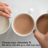 Knoops Hot Chocolate Flakes, 43% Milk Luxury Hot Drinking Chocolate, Delicious Milky Cocoa Drink with Real Choc Flakes, All Natural Ingredients, 250 g, Equal to 8 Serving Sachets view 3