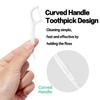 FAMILIFE Dental Floss Picks, Double Line Flossers 200 Count, Unwaxed Flossing Thinner and Tougher Unflavored Threader Flosser with 4 Travel Cases view 2