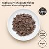 Knoops Dark Hot Chocolate Flakes, 72% Extra Dark Luxury Hot Drinking Chocolate, Delicious Cocoa Drink with Real Choc Flakes, All Natural Vegan Ingredients, 250 g, Equal to 8 Serving Sachets view 2