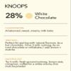 Knoops White Hot Chocolate Flakes, 28% White Luxury Hot Drinking Chocolate, Delicious Milky Cocoa Drink with Real Choc Flakes, All Natural Ingredients, 250 g, Equal to 8 Serving Sachets view 3