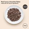 Knoops Dark Hot Chocolate Flakes, 70% Extra Dark Luxury Hot Drinking Chocolate, Delicious Cocoa Drink with Real Choc Flakes, All Natural Vegan Ingredients, 250 g, Equal to 8 Serving Sachets view 2
