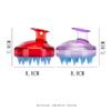 Silicone Shampoo Brush, Scalp Massage Brush, Massager and Hair Brush, Hairdressing Supplies, Transparent Blue-purple 8.0 * 7.0cm/Clear Blue view 4
