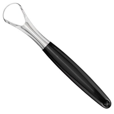 1pc Tongue Scraper, Portable Stainless Steel Oral Tongue Cleaner Brush for Adults Oral Hygiene Care