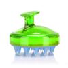 Silicone Shampoo Brush, Scalp Massage Brush, Massager and Hair Brush, Hairdressing Supplies, Transparent Blue-purple 8.0 * 7.0cm/Transparent green view 1