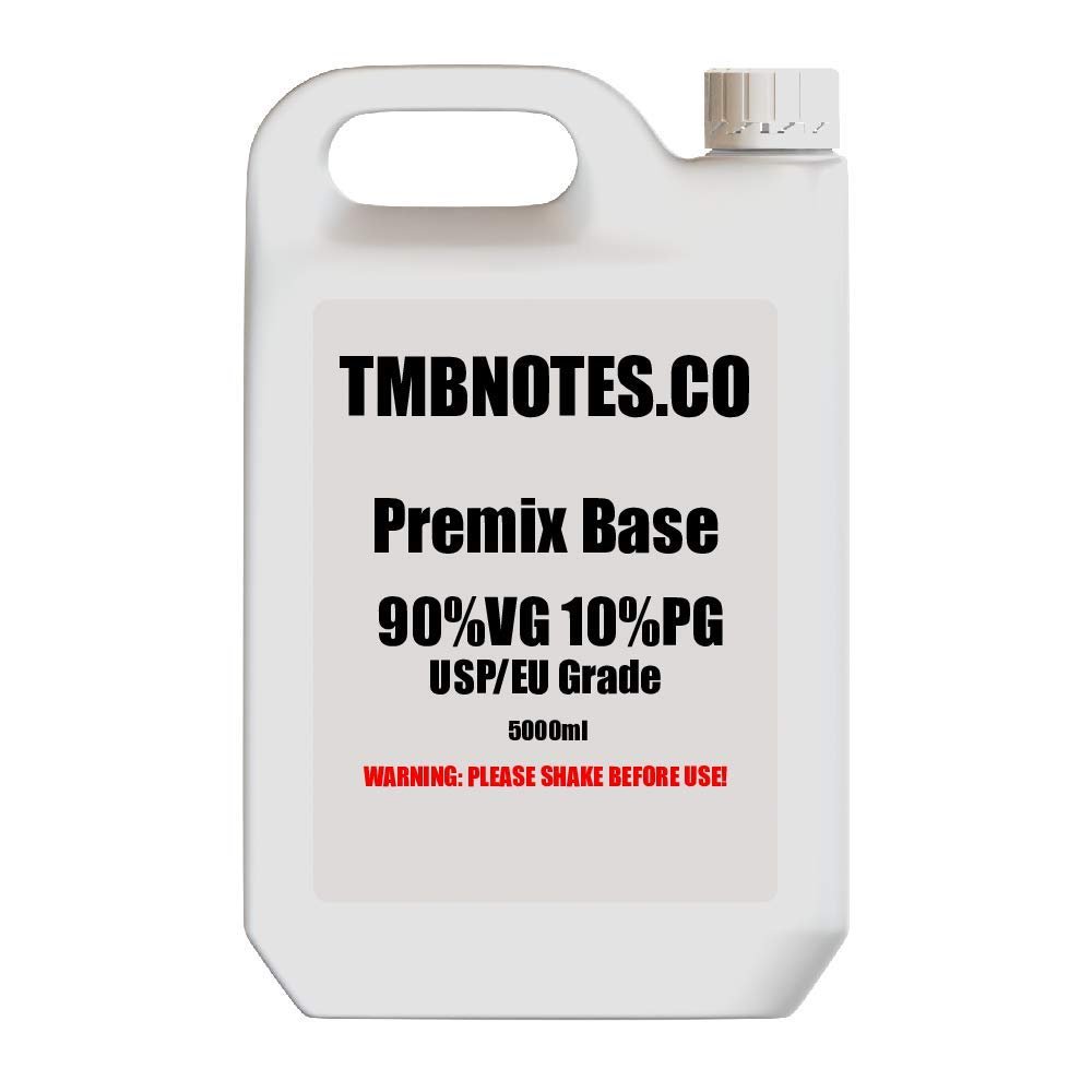 90VG/10PG Base Blend Vegetable Glycerin, Propylene Glycol 5 Litre