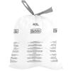 BLACK + DECKER BXBB00040E Drawstring, 20 Pack, White, 40L Bin Liner view 1